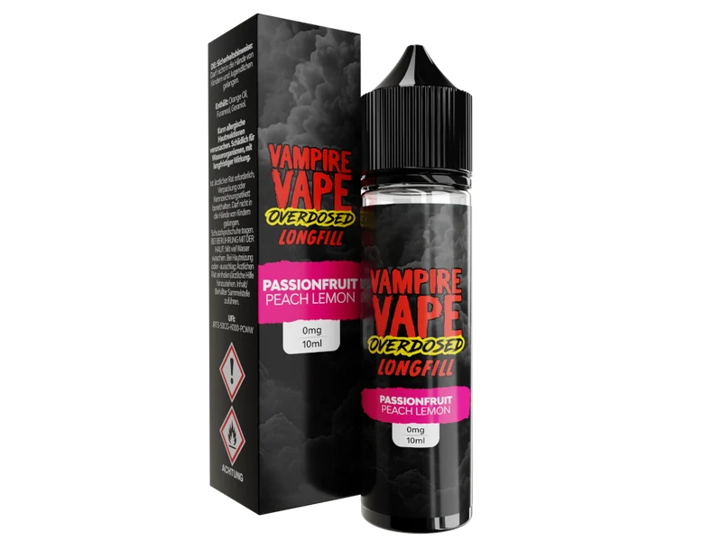 Vampire Vape - Overdosed - Passionfruit Peach Lemon - Longfill Aroma 10ml (60ml Flasche)