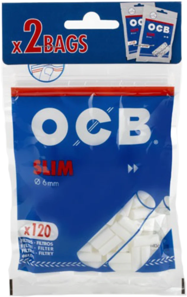 Zigarettenpapier OCB Slim Filter Duo 2x120