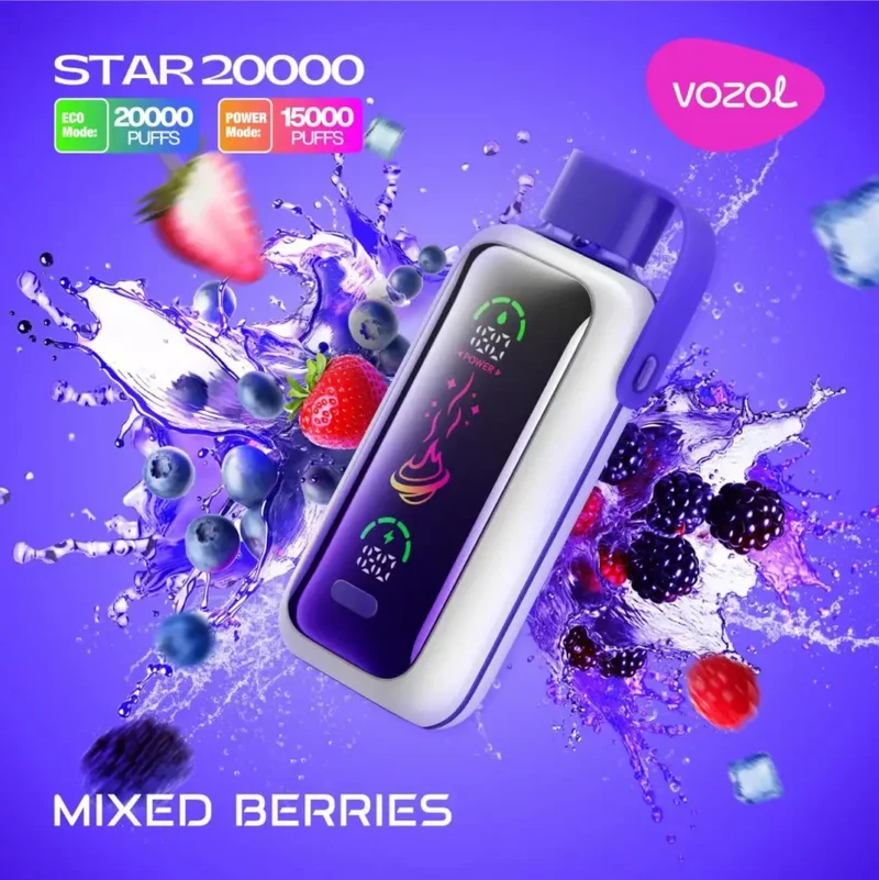 [Clearance Sale] Vozol Star 20000 Puffs Dual Power Wiederaufladbarer Einweg Kit - 💥 Nehme 4 Zahle NUR 3! + Ab einem Einkauf von 100€ 2 Mystery Gratis💥