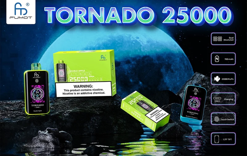 [Clearance Sale] Fumot Randm Tornado 25000 25K Puffs Wiederaufladbares Einweg Kit (Touch Switch) - 💥 Nehme 4 Zahle NUR 3! + Ab einem Einkauf von 100€ 2 Mystery Gratis💥
