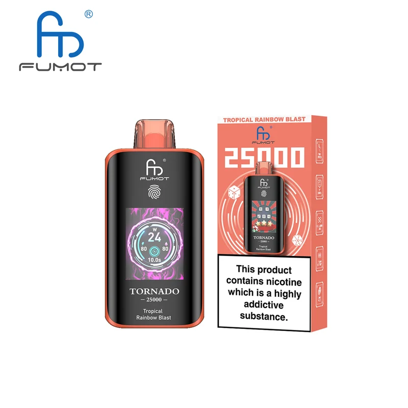 [Clearance Sale] Fumot Randm Tornado 25000 25K Puffs Wiederaufladbares Einweg Kit (Touch Switch) - 💥 Nehme 4 Zahle NUR 3! + Ab einem Einkauf von 100€ 2 Mystery Gratis💥