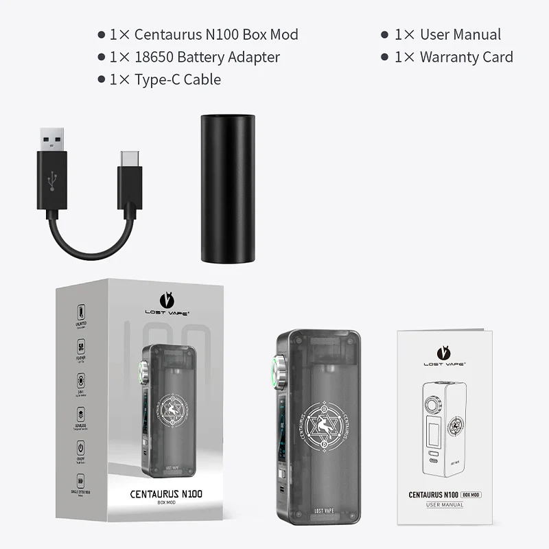 Lost Vape Centaurus N100 Kit mit Centaurus Sub Ohm Verdampfer 5ml