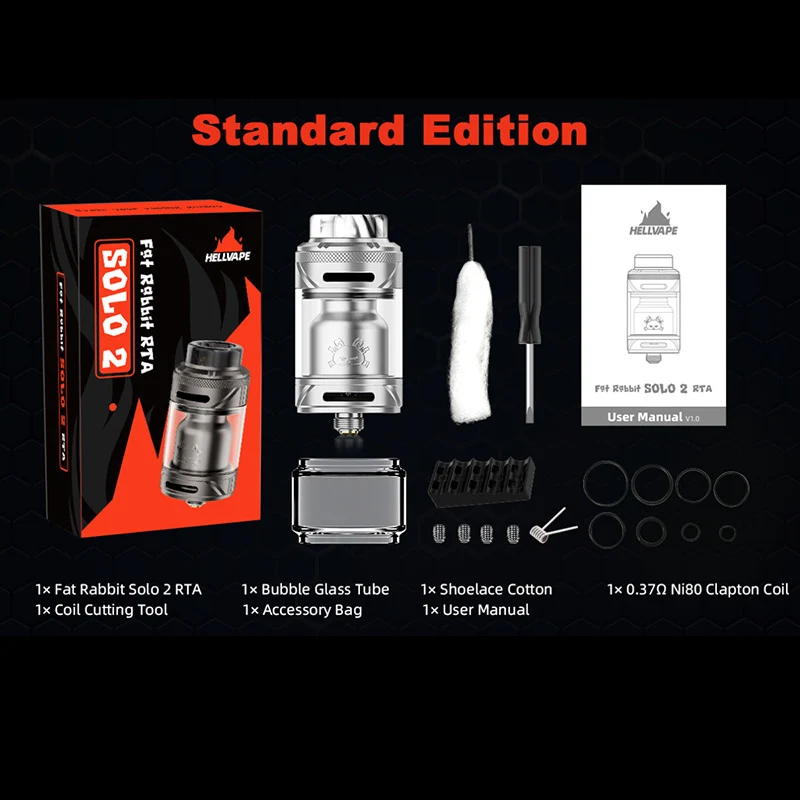 Hellvape Fat Rabbit Solo 2 RTA Verdampfer 5ml