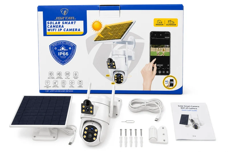 Jortan Solar Doppel Kamera Outdoor IP66
