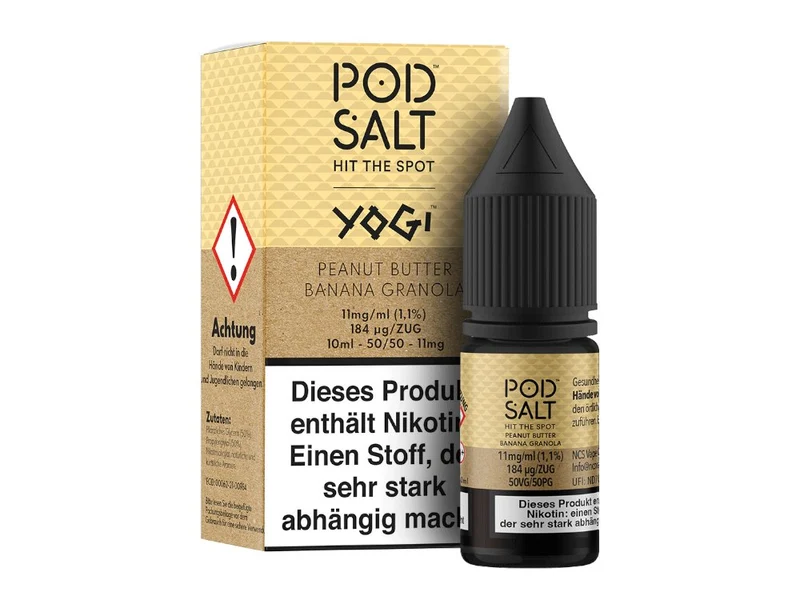 Pod Salt Fusion Peanut Butter Banana Granola Nikotinsalz Liquid - 10ml