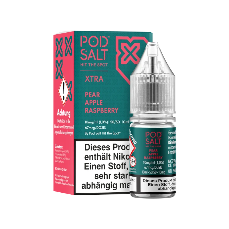 Pod Salt X Nikotinsalz Liquid – Pear Apple Raspberry – 10ml E-Liquid