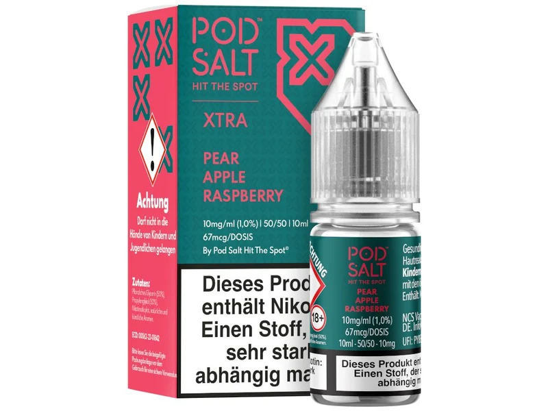 Pod Salt X Nikotinsalz Liquid – Pear Apple Raspberry – 10ml E-Liquid