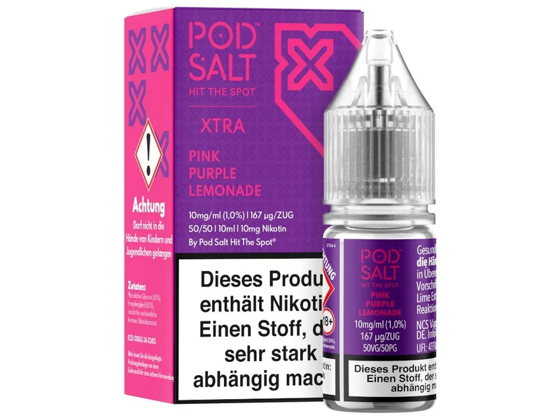 Pod Salt X Nikotinsalz Liquid – Pink Purple Lemonade Beerenmix 10ml