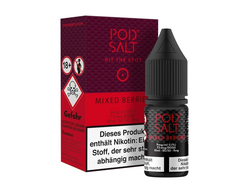 Pod Salt Mixed Berries Nikotinsalz Liquid – 10ml E-Zigarette Liquid