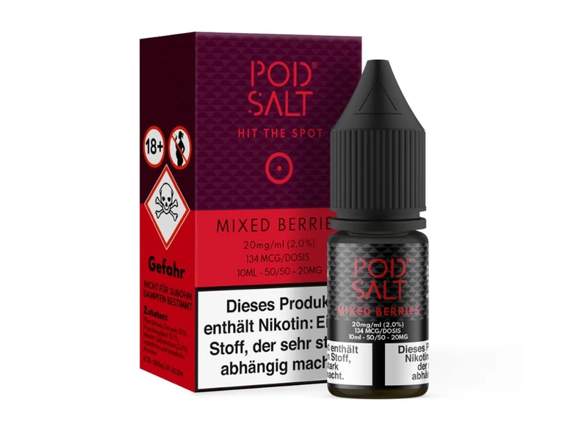 Pod Salt Mixed Berries Nikotinsalz Liquid – 10ml E-Zigarette Liquid