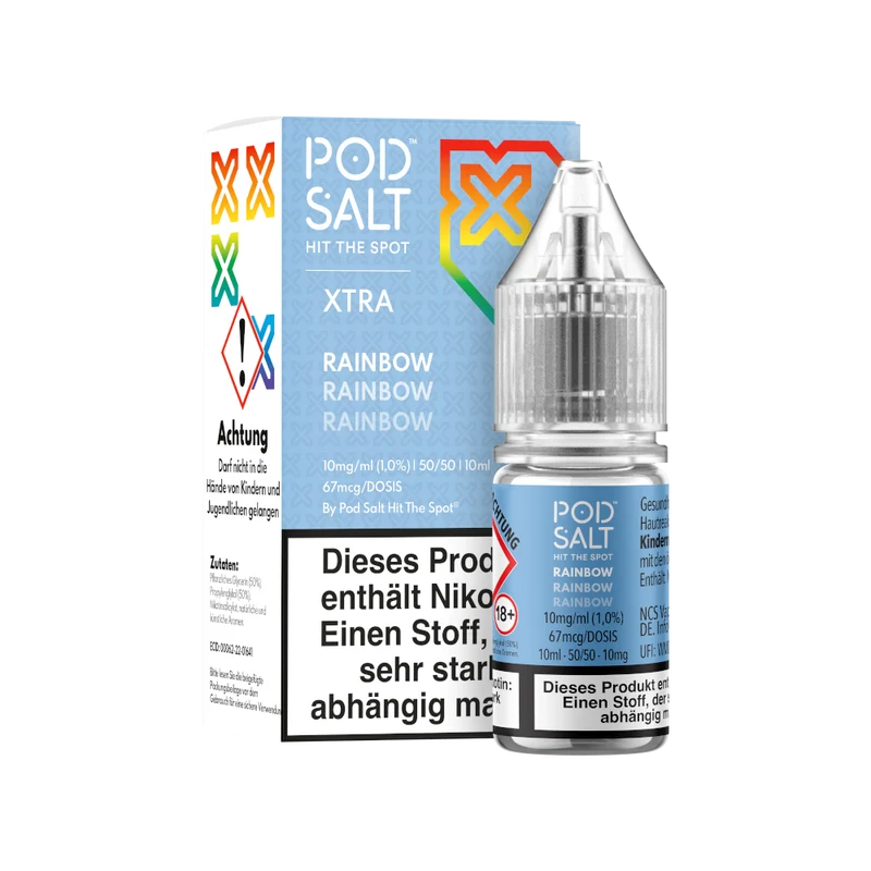 Pod Salt X Rainbow Nikotinsalz Liquid – Fruchtige Süßigkeiten 10ml