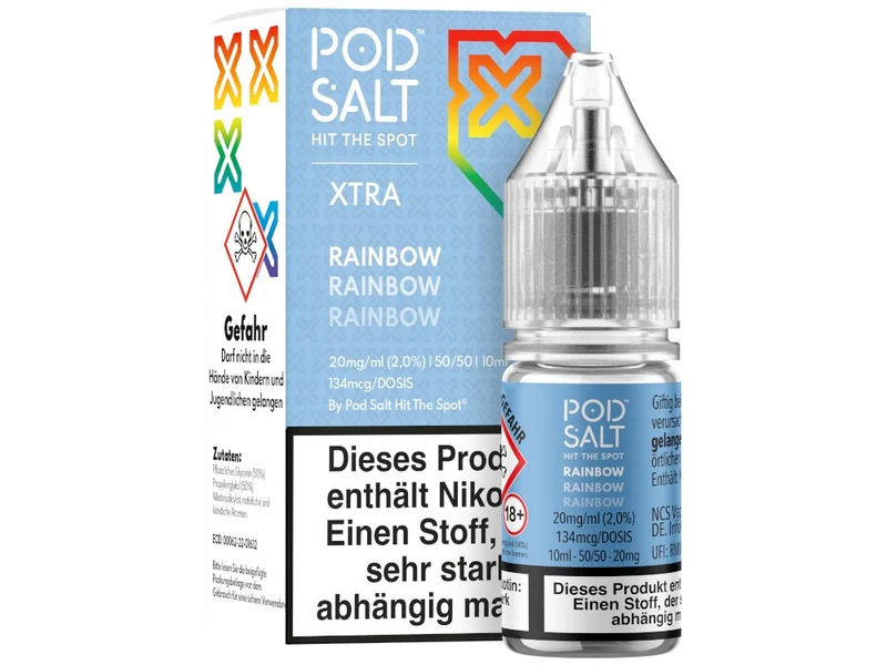 Pod Salt X Rainbow Nikotinsalz Liquid – Fruchtige Süßigkeiten 10ml