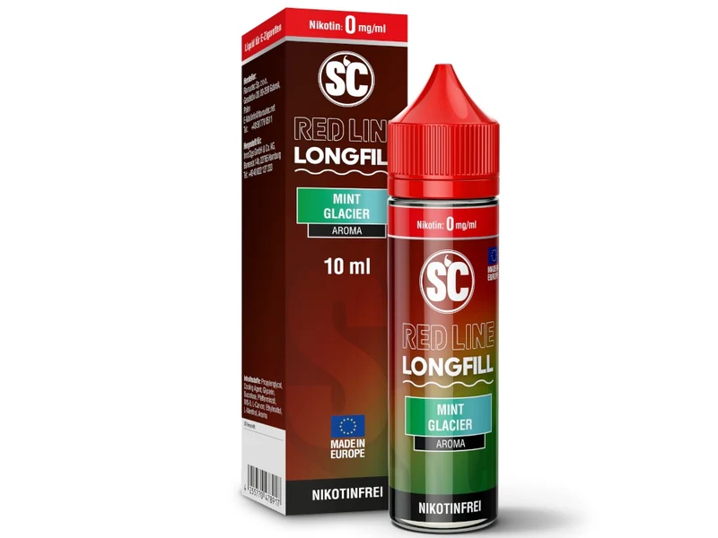 SC Red Line Mint Glacier Longfill Aroma – 10 ml Konzentrat mit Frische