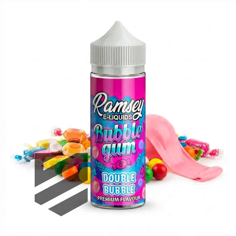 Ramsey E-Liquids – Bubblegum Double Bubble – 0 mg – 100 ml Shortfill