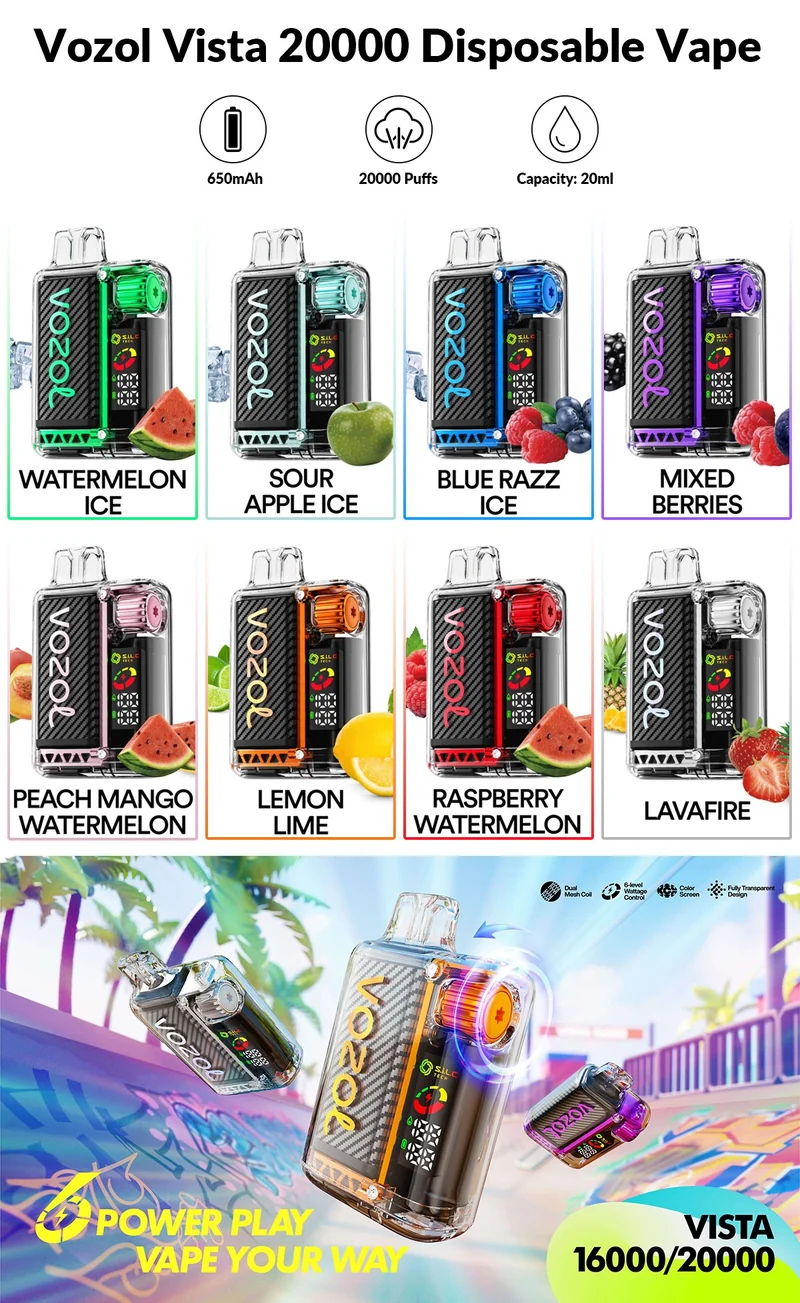 [Clearance Sale] Vozol Vista 20000 Puffs Wiederaufladbarer Einweg Vape - 💥 BLACK Friday WEEK - Nehme 4 Zahle NUR 3! + Ab einem Einkauf von 100€ 1 Mystery Vapes Gratis + Ab einem Einkauf von 150€ 2 Mystery Vapes Gratis 💥