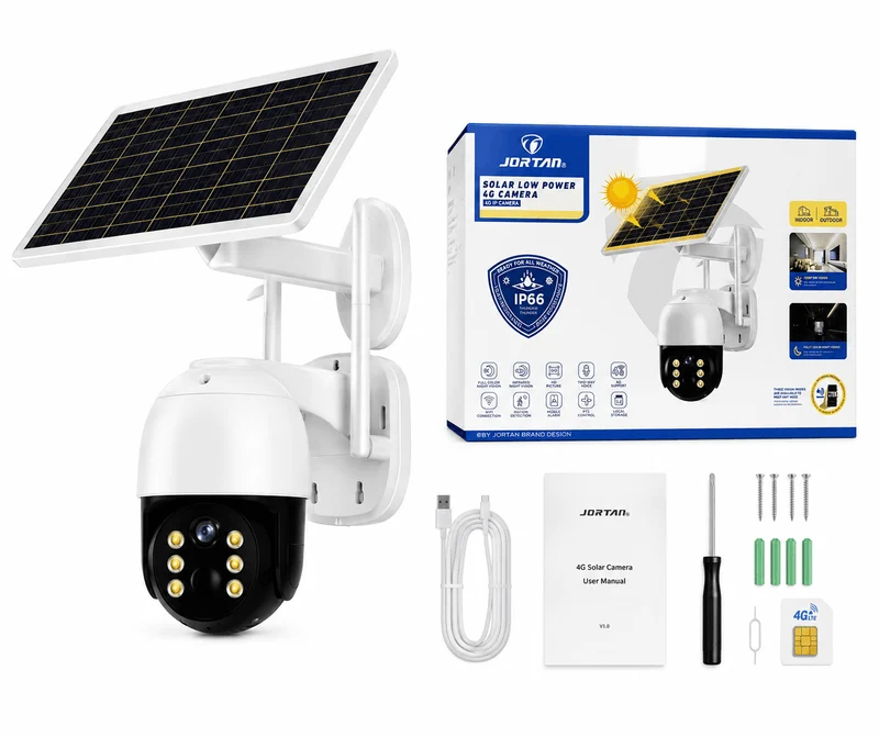 Jortan Solar Kamera Outdoor mit Simkarte 4G IP66