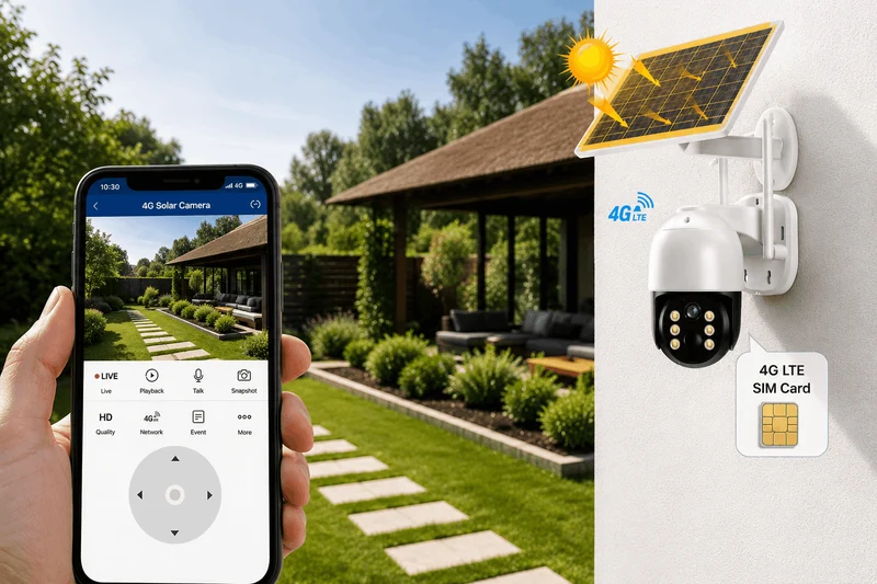 Jortan Solar Kamera Outdoor mit Simkarte 4G IP66