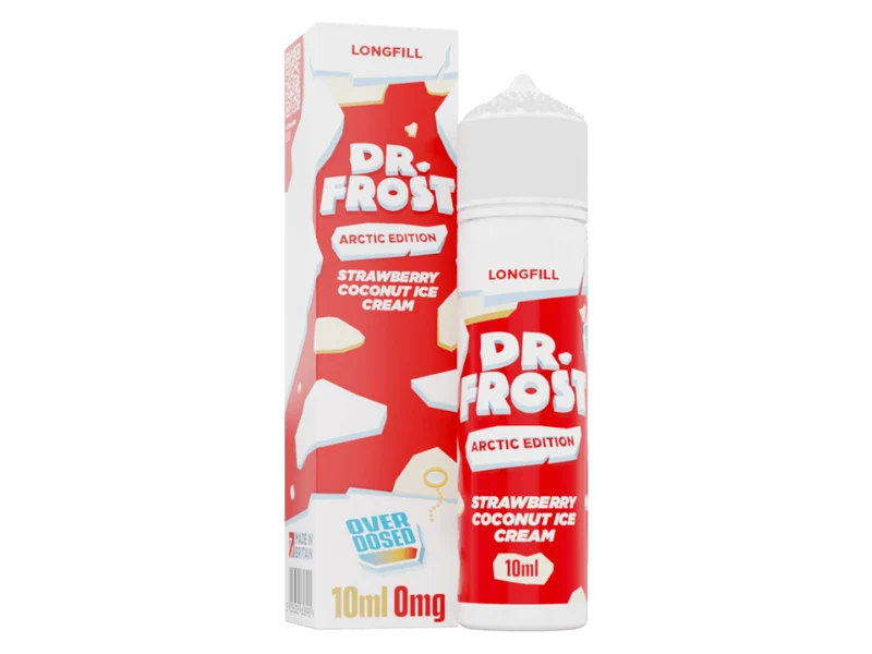 Dr. Frost - Arctic Edition - Strawberry Coconut Ice Cream - Longfill Aroma 10ml (60ml Flasche)