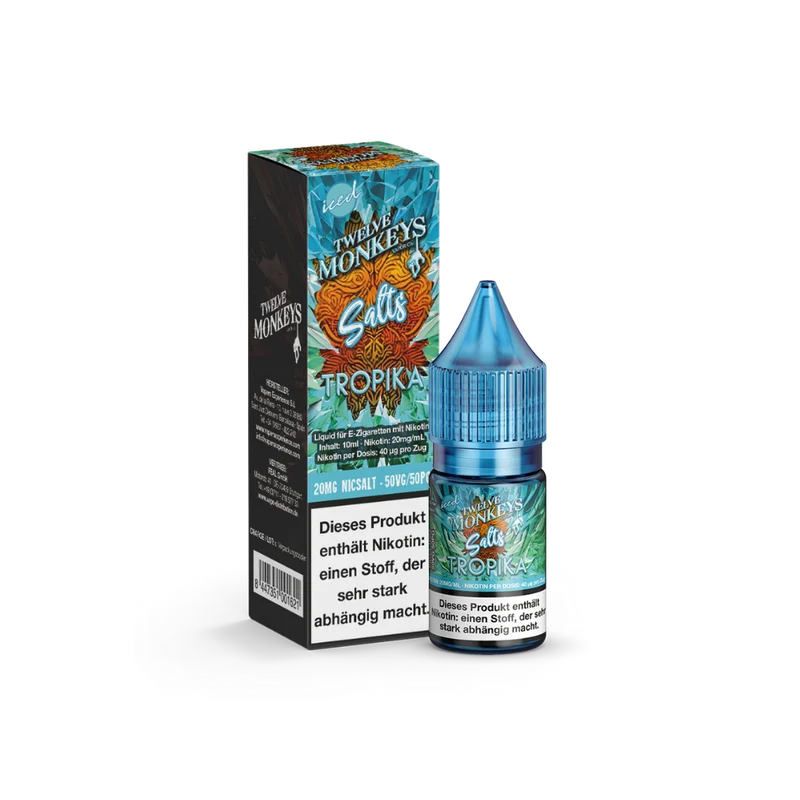 Twelve Monkeys - Iced - Nikotinsalz Liquid - Tropika