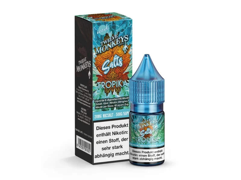 Twelve Monkeys - Iced - Nikotinsalz Liquid - Tropika