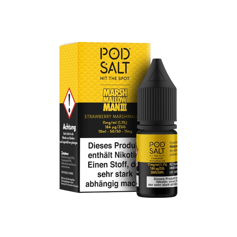 Pod Salt Fusion Marshmallow Man 3 Nikotinsalz Liquid – Erdbeere, Marshmallow