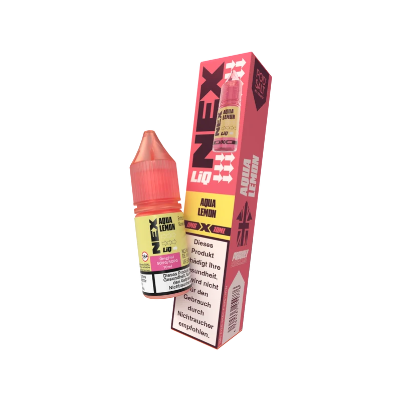 Pod Salt NexLiq Aqua Lemon Nikotinsalz Liquid – Zitrus & Frische – 10 ml