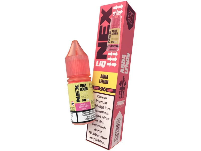 Pod Salt NexLiq Aqua Lemon Nikotinsalz Liquid – Zitrus & Frische – 10 ml