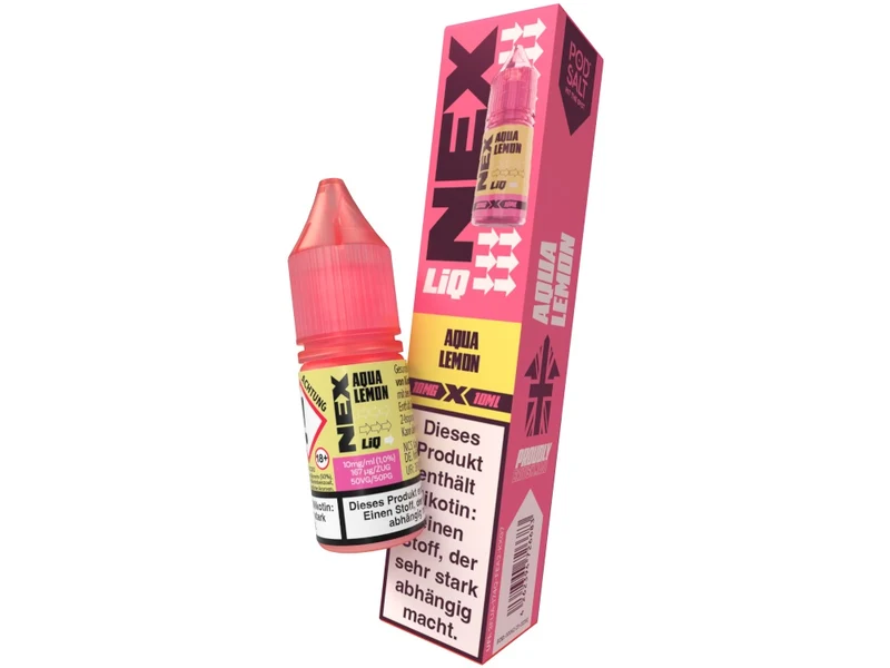 Pod Salt NexLiq Aqua Lemon Nikotinsalz Liquid – Zitrus & Frische – 10 ml