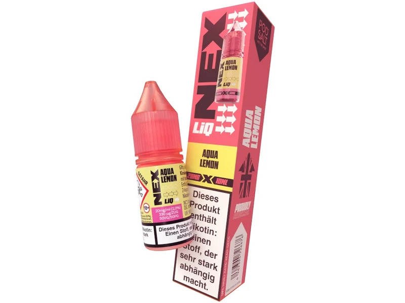 Pod Salt NexLiq Aqua Lemon Nikotinsalz Liquid – Zitrus & Frische – 10 ml