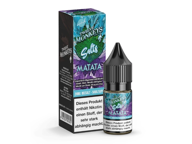 Twelve Monkeys - Iced - Matata - 10ml Fertigliquid (Nikotinsalz)