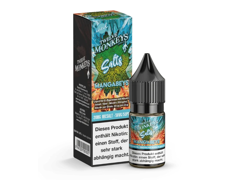 Twelve Monkeys - Iced - Mangabeys - 10ml Fertigliquid (Nikotinsalz)