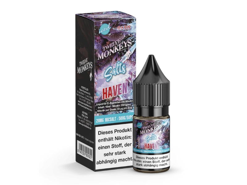 Twelve Monkeys - Iced - Haven - 10ml Fertigliquid (Nikotinsalz)