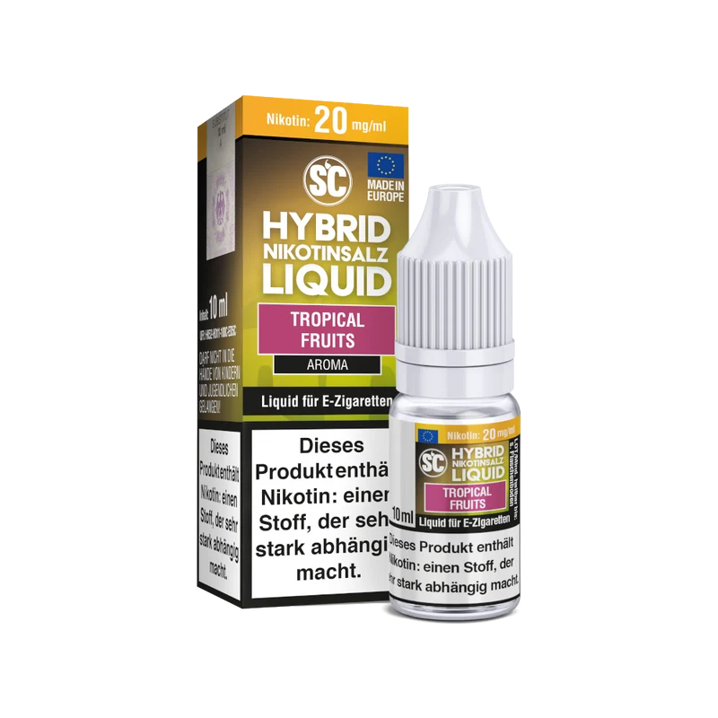SC Tropical Fruits Hybrid Nikotinsalz Liquid - 10ml E-Liquid Fruchtig