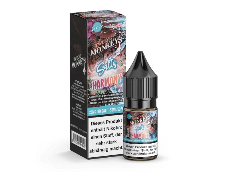Twelve Monkeys - Iced - Harmony - 10ml Fertigliquid (Nikotinsalz)