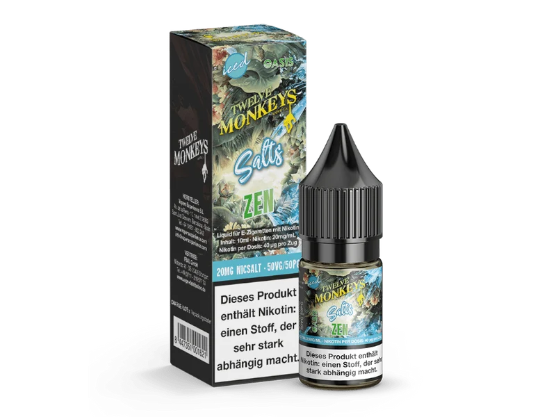 Twelve Monkeys - Iced - Zen - 10ml Fertigliquid (Nikotinsalz)