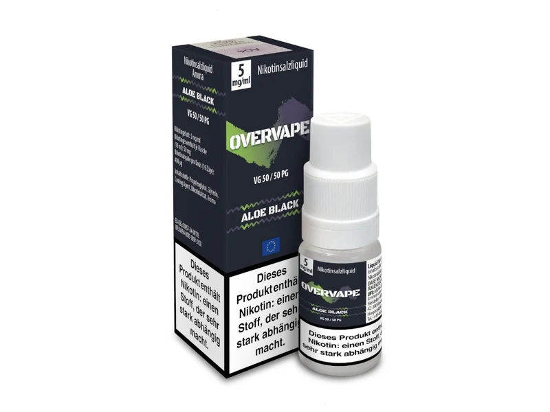 Overvape - Nikotinsalz Liquid - Aloe Black