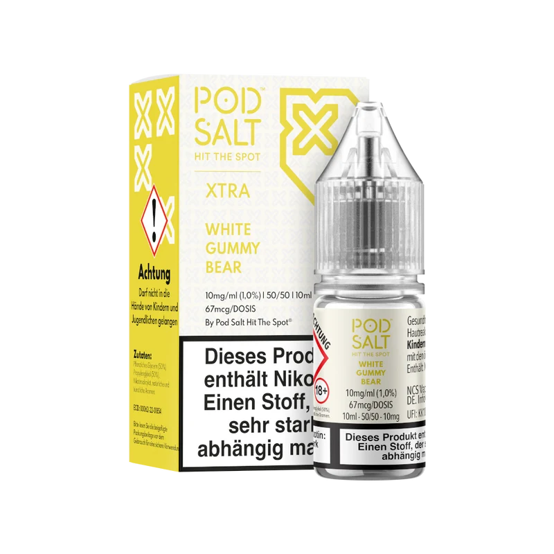 Pod Salt X Nikotinsalz Liquid White Gummy Bear – Ananas Fruchtgummi 10ml