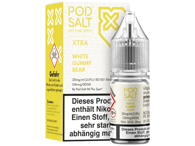 Pod Salt X Nikotinsalz Liquid White Gummy Bear – Ananas Fruchtgummi 10ml