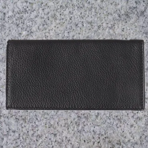 4noggins.com Genuine Leather Rollup Pouch Black