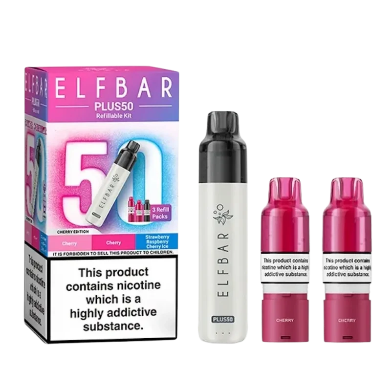 Elf Bar - Plus 50 - Starterset - Cherry Edition