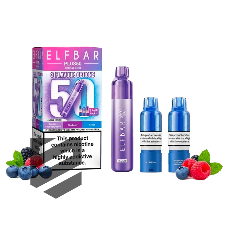 Elf Bar - Plus 50 - Starterset - Purple Edition