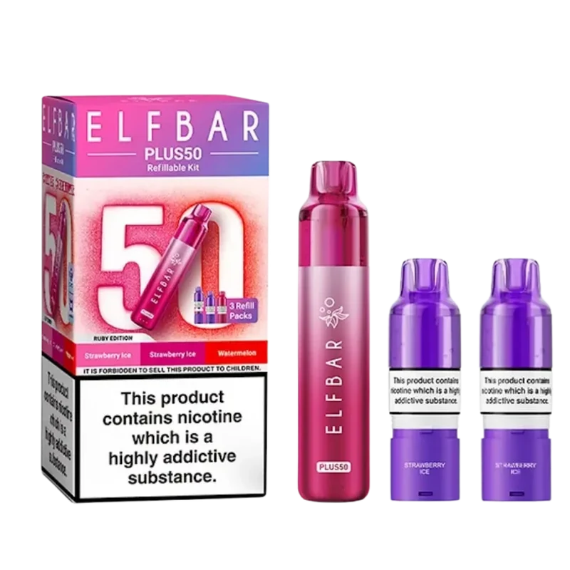 Elf Bar - Plus 50 - Starterset - Ruby Edition