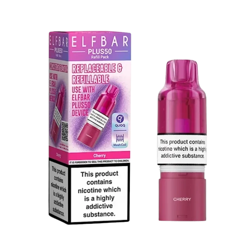 Elf Bar - Plus 50 - Pod & Refill - Cherry