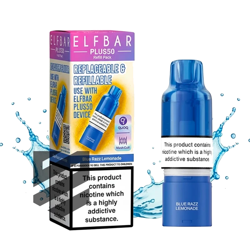 Elf Bar - Plus 50 - Pod & Refill - Blue Razz Lemonade
