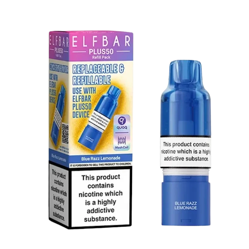 Elf Bar - Plus 50 - Pod & Refill - Blue Razz Lemonade