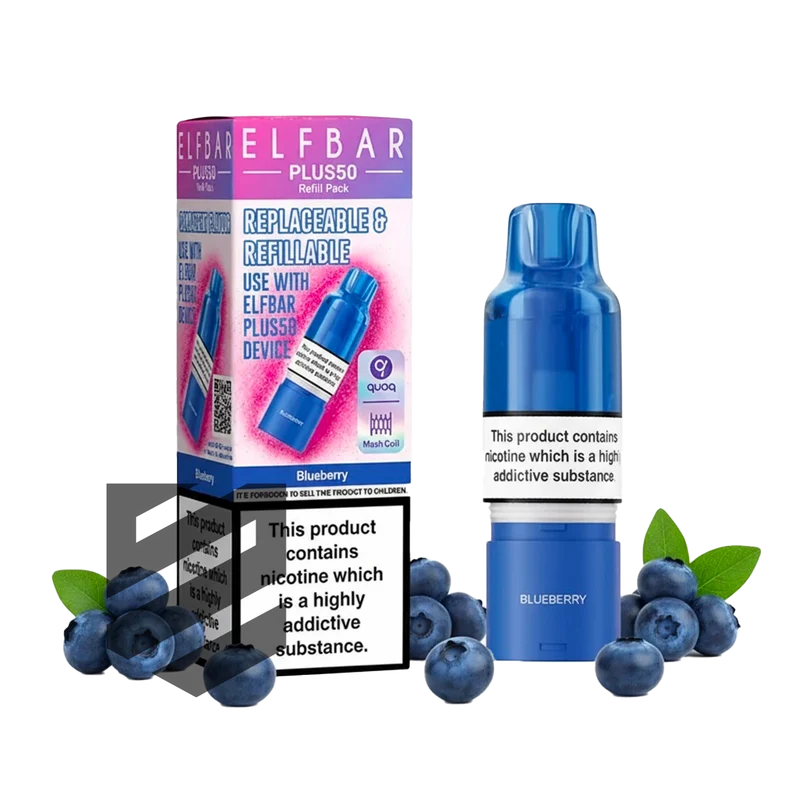 Elf Bar - Plus 50 - Pod & Refill - Blueberry