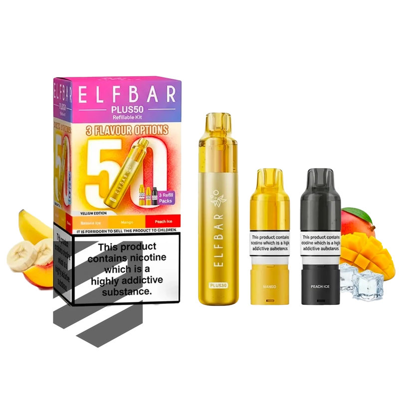Elf Bar - Plus 50 - Starterset - Yellow Edition