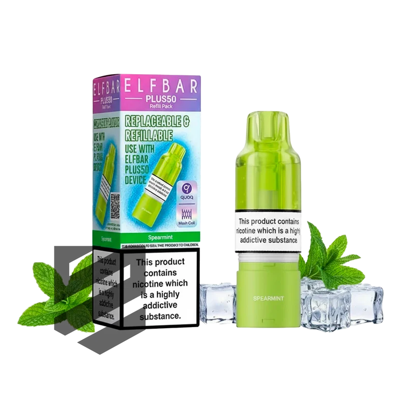 Elf Bar - Plus 50 - Pod & Refill - Spearmint