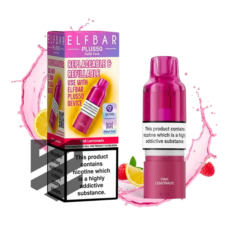 Elf Bar - Plus 50 - Pod & Refill - Pink Lemonade