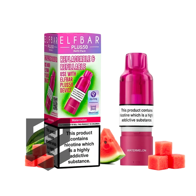 Elf Bar - Plus 50 - Pod & Refill - Watermelon
